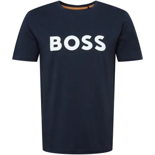 BOSS Orange Majica 'Thinking 1' mornarsko plava / bijela