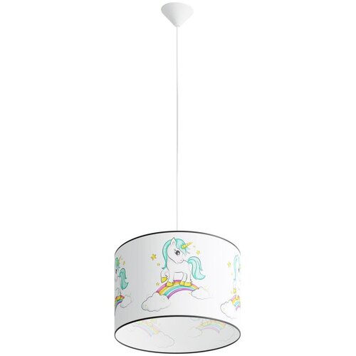 Sollux Lighting Sollux SL.1413 - Dečiji luster na sajli UNICORN 1xE27/15W/230V, prečnik 40 cm Slike