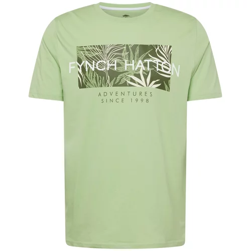 Fynch-Hatton Majica svetlo zelena / temno zelena / bela