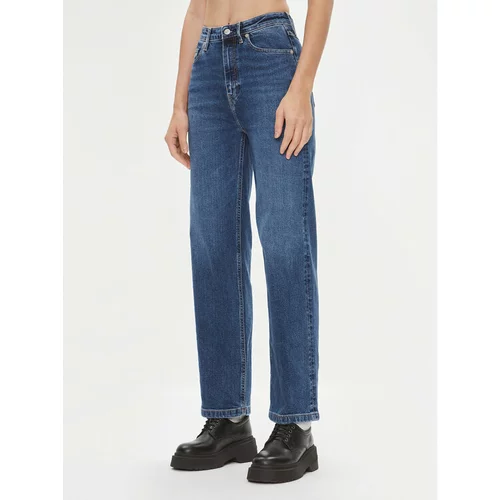 Tommy Hilfiger Jeans hlače Jane WW0WW39618 Modra Relaxed Fit