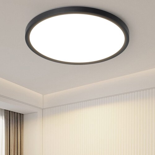 Nettlife LED stropna svetilka za kopalnico, ravna, 18 W, okrogla, bela, kuhinjska, nezatemnljiva, (22111140) Cene