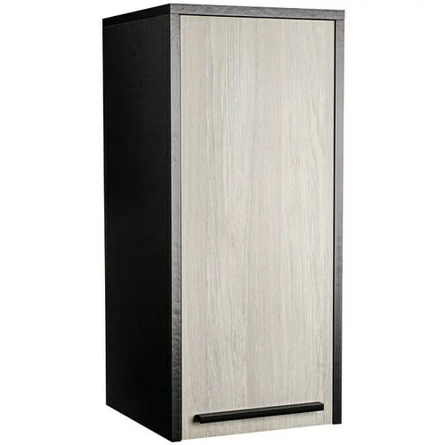 BAUHAUS Viseča kopalniška omarica Jannik (32 x 32 x 72 cm, videz lesa, antracit)
