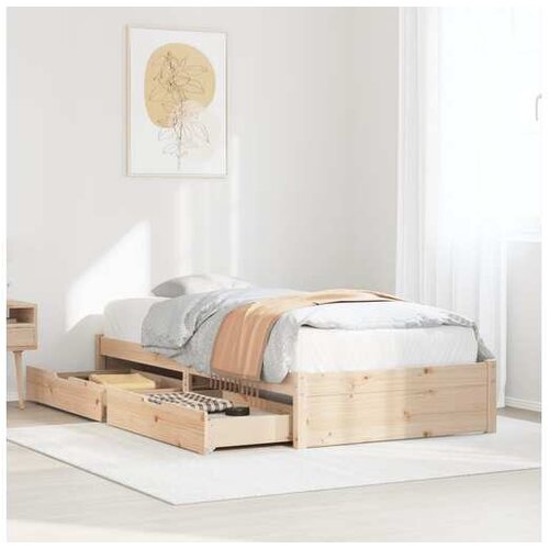 vidaXL Okvir kreveta bez madraca 90 x 190 cm od masivne borovine Cijene