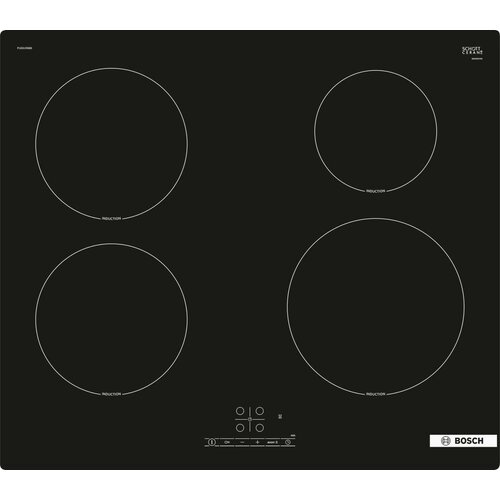 Bosch serie 4 PUE61RBB6E ploča šporeta Crno Ugrađeno 59.2 cm Indukcijska ploča sa zonama za kuvan Slike