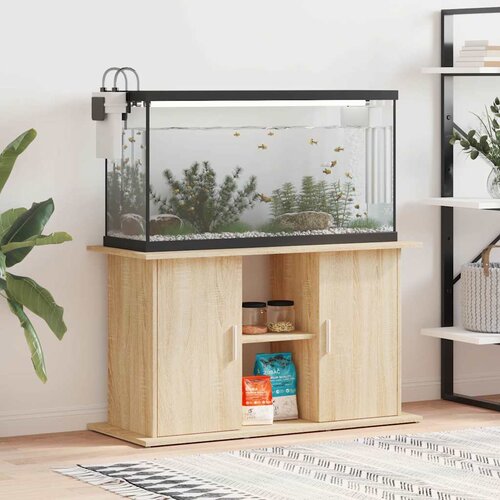  Stalak za akvarij Sonoma hrast 101x41x58 cm Konstruirano drvo Cijene