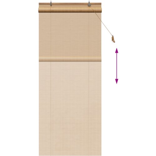vidaXL Zavjese i sjenila sa zavjesama Svijetlosmeđa 90 x 220 cm bambus Cijene