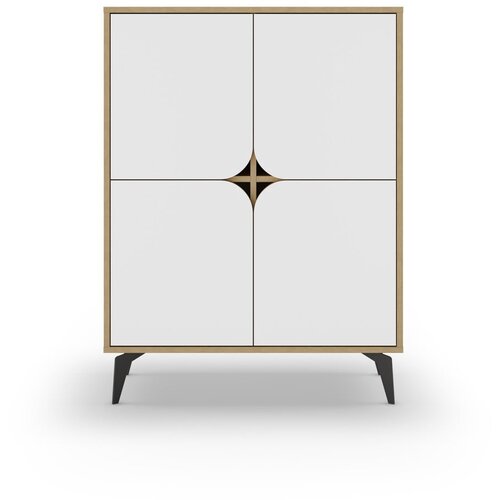 Marckeric Bela/v naravni barvi omarica v hrastovem dekorju 90x120 cm Nola &amp;ndash; Slike