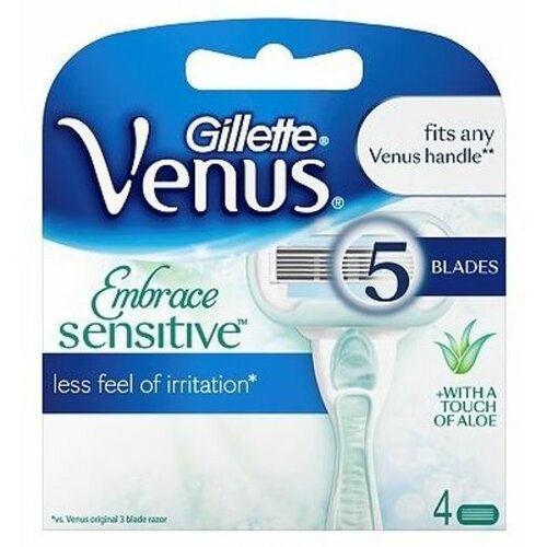 Gillette Venus extra smooth sensitive dopune za brijač 4 komada Slike