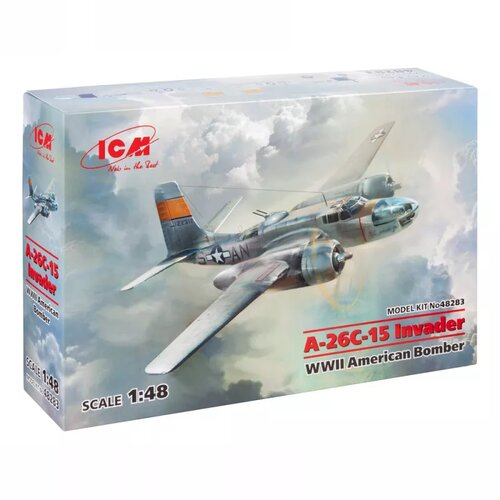 ICM model kit aircraft - A-26С-15 invader wwii american bomber 1:48 Slike