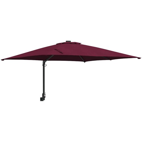  Vrtni suncobran Bordeaux Crvena 248,5 x 247,5 x 160 cm Slike