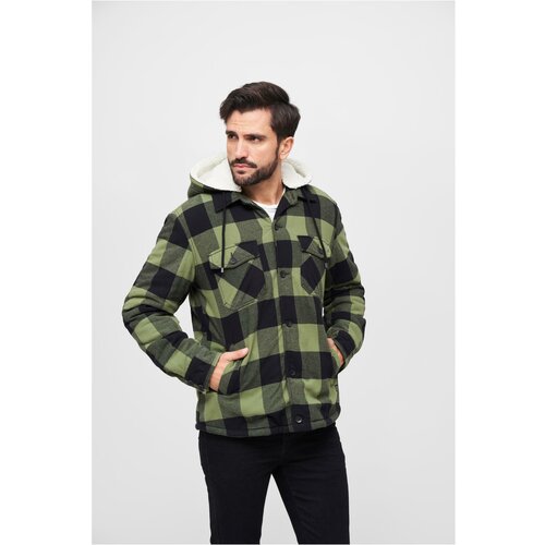 Brandit Lumberjacket Hooded black/olive Slike