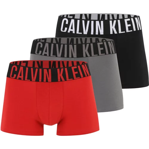 Calvin Klein Underwear Bokserice siva / crvena / crna / bijela