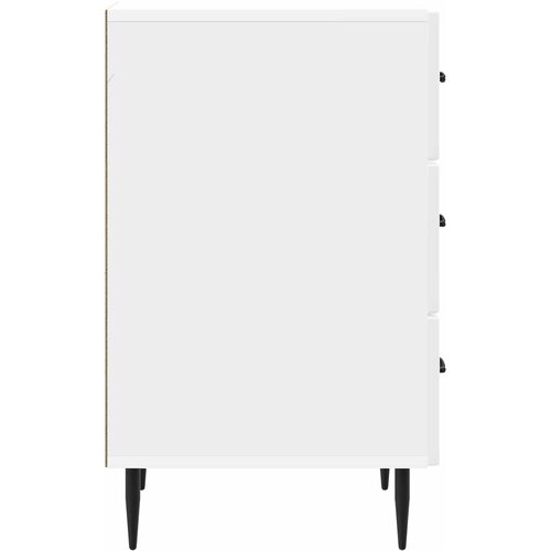  Noćni ormar s ladicama Bijela visokog sjaja 43 x 41 x 66,5 cm Slike