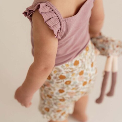 Little dutch dekli&amp;scaron;ka majica brez rokavov vintage little flowers mauve Slike