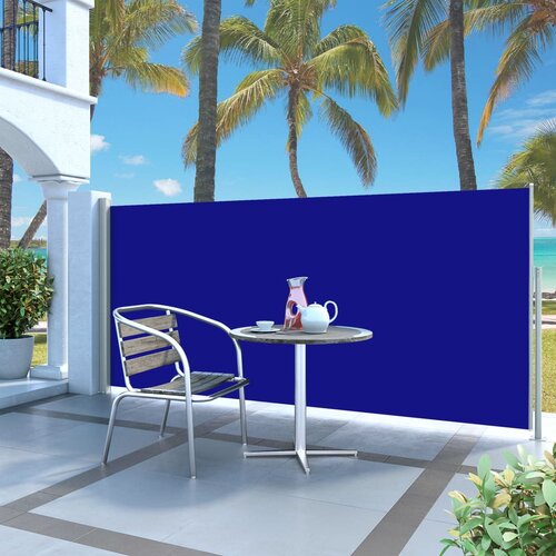 vidaXL Uvlačiva bočna tenda 140 x 300 cm plava Cene