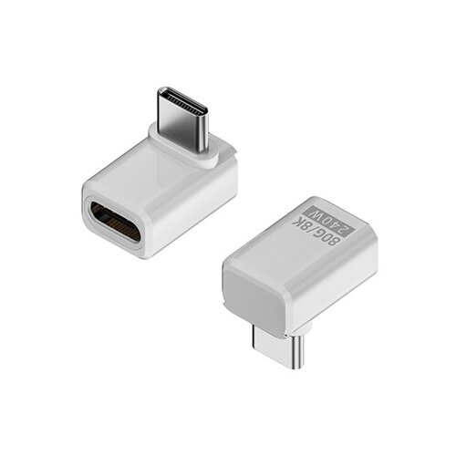 INF 240W 80Gbps USB-C Adapter Ženski na Mo&scaron;ki - Pravi Kot (2-Paket) White, (5000291570) Cene