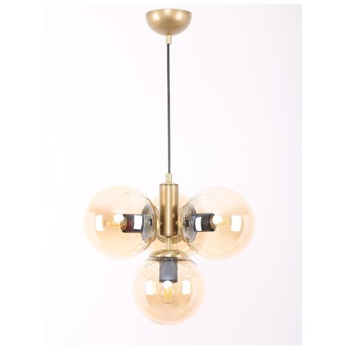 Squid Lighting Žuta /u zlatnoj boji viseća svjetiljka sa staklenim sjenilom &amp;oslash; 15 cm Hector &amp;ndash; Slike