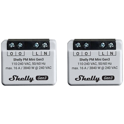 Meross SHELLY KOMPLET KRMILNIKOV 2 PM MINI GEN3 ZA AVTOMATIZACIJO WIFI BLUETOOTH, (5000292060) Slike