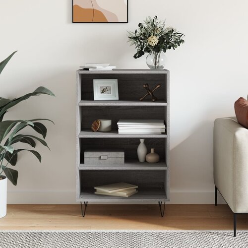 The Living Store Visoka omara siva sonoma 57x35x90 cm inženirski les - Visoka Omarica, (21429687) Slike