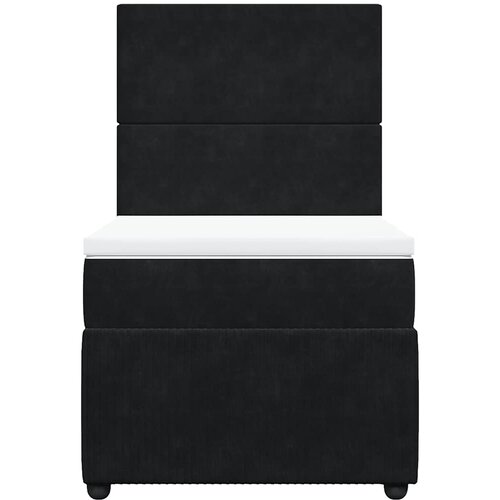 Box spring krevet s madracem crni 90x200 cm bar&amp;scaron;unasti Slike