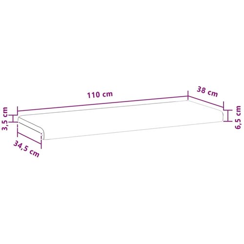  Jastučić za klupu Sherpa Tkanina Crna Dubina 35 cm - Crna 110 x 38 x 6 5 cm Cene