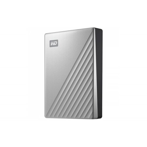 Western Digital External HDD 4TB for Mac, USB3.2 Gen 1 Type-C (5Gbps), My Passport Ultra, Preformatted HFS+, Silver Cene