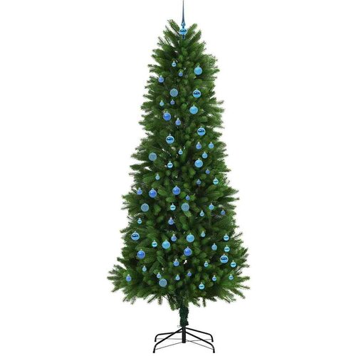 VidaXL Božićno drvce s 300 LED svjetlima s stalakom Zelena 240 cm PE Slike