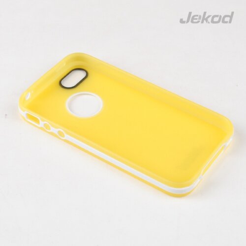 Jekod silikonski ovitek Apple iPhone 6 (4,7") TPU/T prozorno rumen z okvirjem + Zaščitna folija Cene