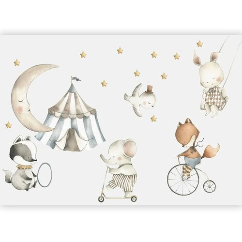  Foto tapeta - Animals for Children (Watercolour) 200x140 Standard Slike