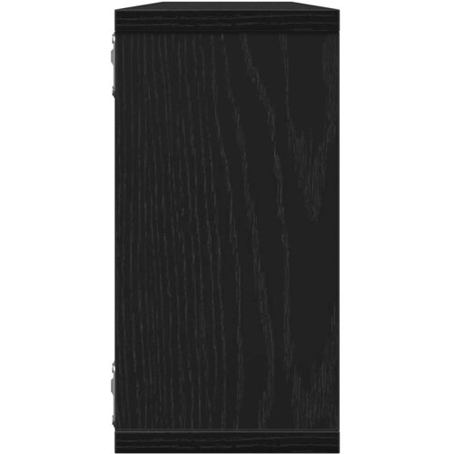  Zidne kockaste police 4 kom crni hrast 100x15x30 cm Slike