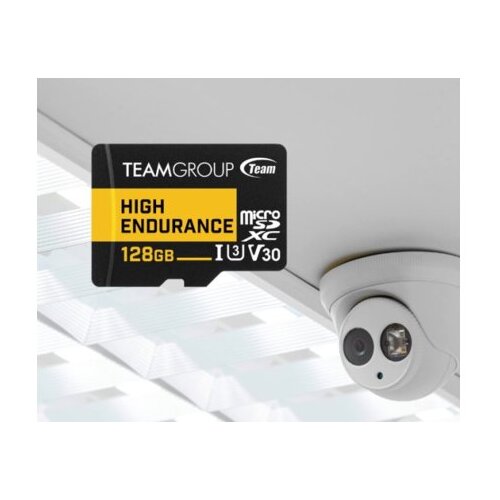 Team Group micro sdxc 128GB high endurance uhs i U3 V30,100 50MB s, THUSDX128GIV3002 za video nadzor! Slike