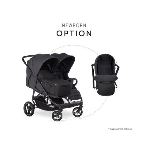 Hauck kolica za blizance Uptown Duo - Melange Black Slike