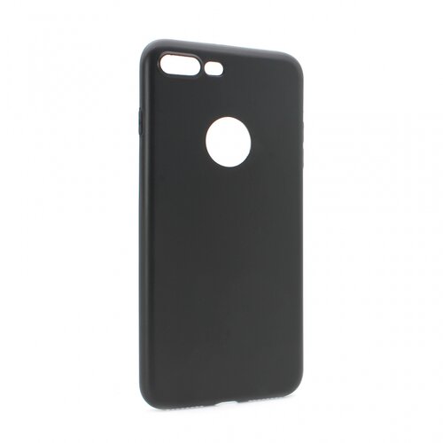 maska silikonska Skin za iPhone 7 plus mat crna (sa otvorom za logo) Slike