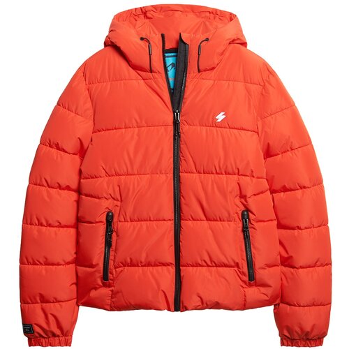 Superdry Zimska jakna temno oranžna / črna / bela Cene