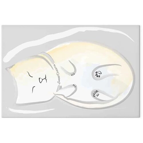  Slika - Sleepy Kitty (1 Part) Vertical 60x40 Standard Slike