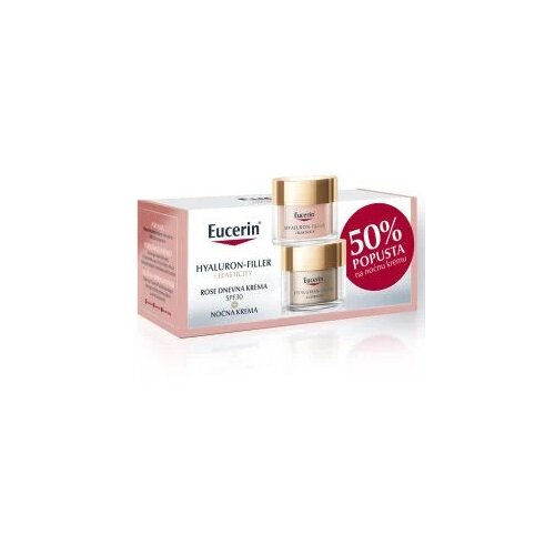 EUCERIN® Box Hyaluron-Filler Elasticity rose dnevna krema spf30 50ml + noćna krema 50ml Cene