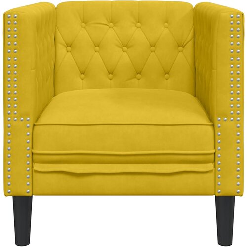  Chesterfield sofa fotelja žuti bar&amp;scaron;un Slike