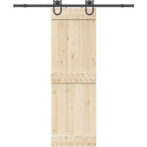 VidaXL Pribor za klizna vrata 183 cm čelični crni Slike