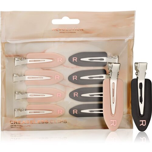 Makeup Revolution Creaseless Clips sponke za lase 8x1 kos Cene