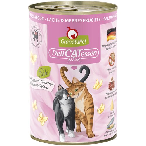 Granatapet DeliCatessen 6 x 400 g - Losos & morski sadeži Cene