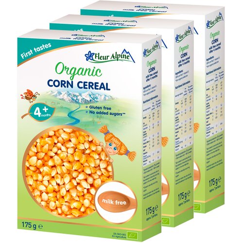 Fleur Alpine organska bezmlečna ka&scaron;a od kukuruza set od 3 kom., 4+, 175 g Cene