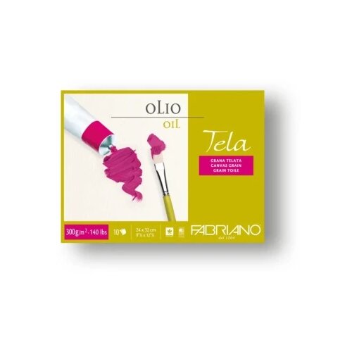 Fabriano tela blok za uljane boje 24x32 300g 10 lista ( 190041 ) Slike