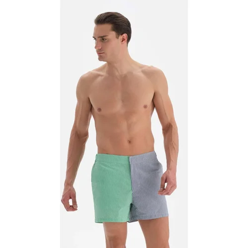 Dagi Swim Shorts - Green - Color block