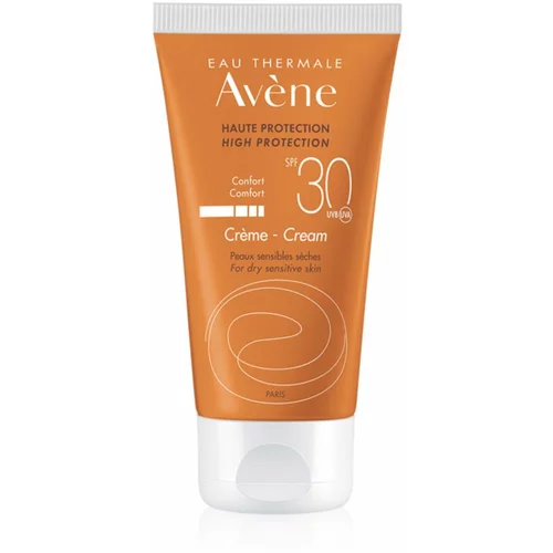 Avène Sun Cream vodoodporna zaščita pred soncem za obraz za suho kožo 50 ml unisex