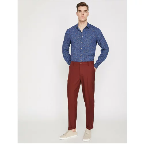 Koton Men's Red Pocket Detailed Trousers