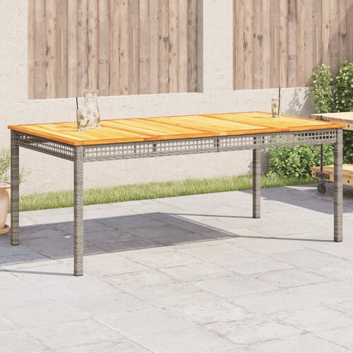  Vrtni stol sivi 180 x 90 x 75 cm od poliratana i drva bagrema Cene