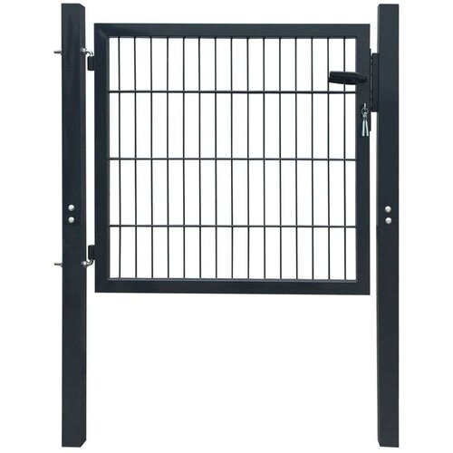 vidaXL 2D vrata za ogradu (jednostruka) antracit siva 106 x 130 cm Cijene