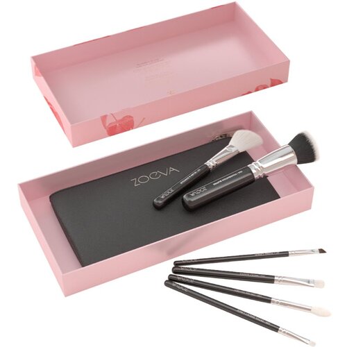 ZOEVA The Essential Brush Set Set kistova s torbicom 6 kom Slike