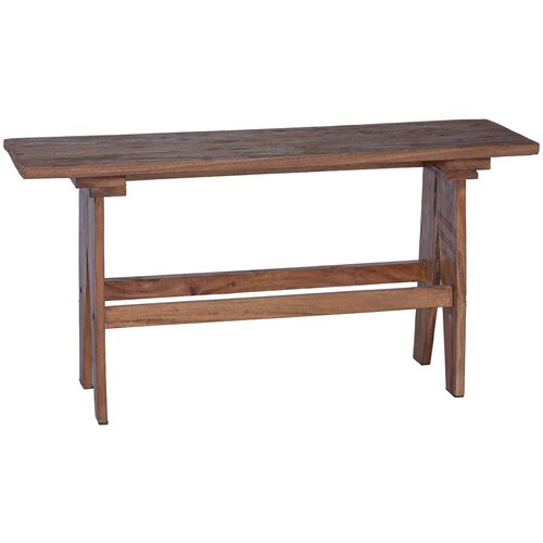  Klupa Prirodna 100 x 30 x 51 cm Čvrsto drvo iz reciklaže Slike