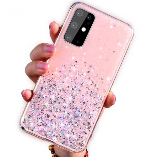  ovitek z ble&amp;scaron;čicami SPARKLE za Samsung Galaxy A12 A125 - roza Slike